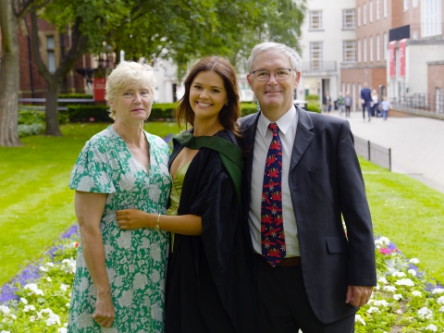 Family group in the gardens.